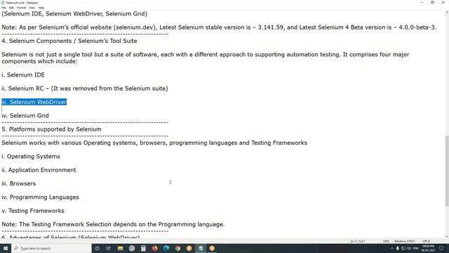 2. Selenium Tutorial - I. Introduction - 2. An Overview of Selenium
