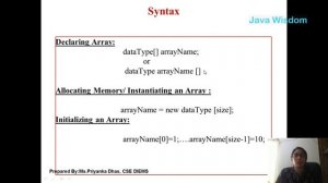 Arrays in Java | PART I Types,Creating Array