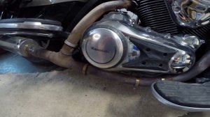 Kawasaki Vulcan Voyager VN 1700 снятие выхлопной системы или с чего начать замену сцепления