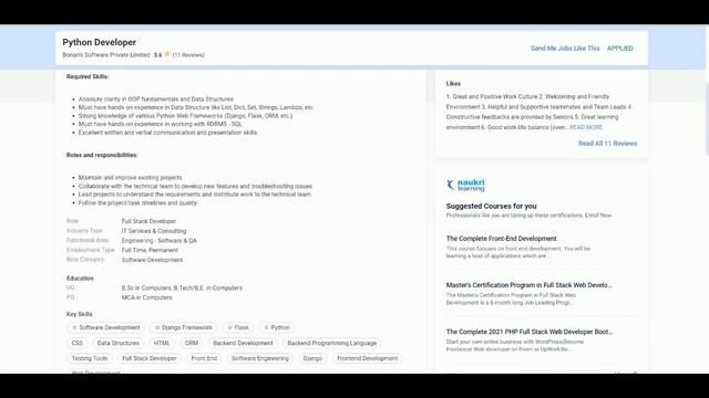 Python developer job in Binamo software Pvt. Ltd | BE/ Btech | python developer vacancy 2022