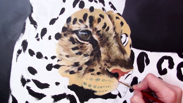 Painting a Realistic Leopard in Acrylics for Wildlife Artist of the Year смотреть онлайн