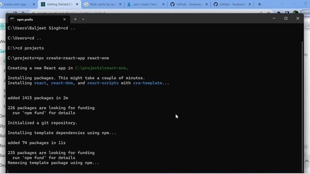 Creating our first react app using create-react-app | React Tutorial in Hindi #react #reactjs