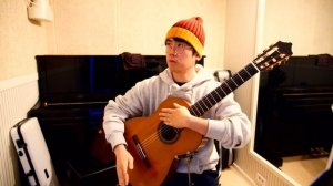 Marcin - "Alors on Danse" on One Guitar (Cover) BPM 84