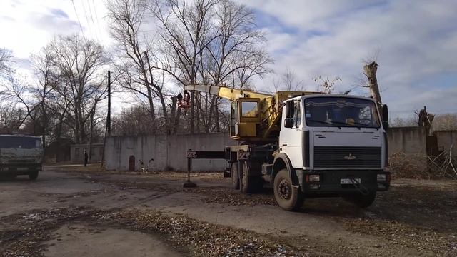 работаем на мазе, пилим деревья. часть3. смотреть онлайн