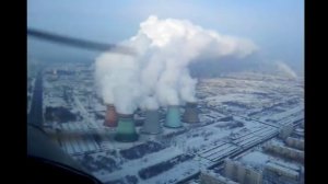 Полет на самолете над Москвой вдоль МКАД