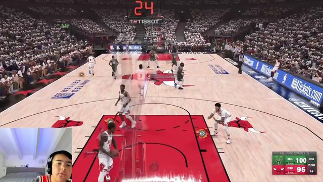 Последняя игра против Чикаго Буллз(плейофф) в my nba NBA 2k23 (1 раунд позади) карьера за Егора #14 смотреть онлайн