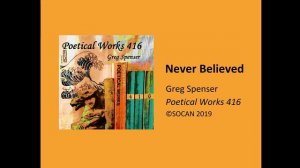 Greg Spenser- Never Believed