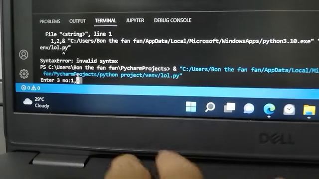 How to take multiple input from user in python?