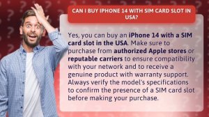 Can I buy iPhone 14 with SIM card slot in USA?