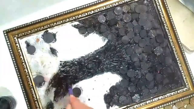 Денежное дерево своими руками.  Панно из монет. DIY .