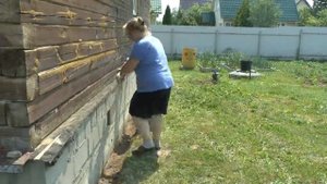 Утепляем цоколь. Пеноплекс.