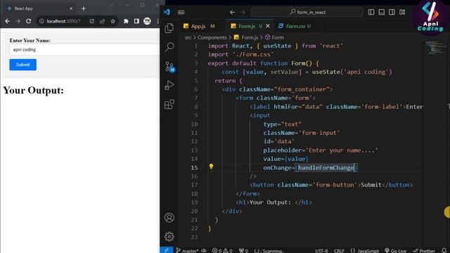 Form in React JS | Form in React JS with Validation | Form in react js functional component | React смотреть онлайн