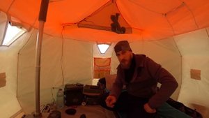 Зимняя Рыбалка с Ночёвкой. Один на Льду  Глухозимье, но как Дома