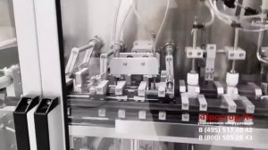 Горизонтальная упаковочная машина ДОЙ ПАК для фасовки и упаковки масок для лица