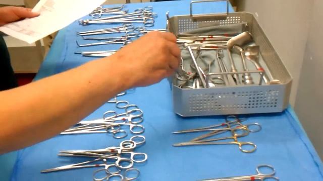 Minor Laparotomy instrument tray - Concorde Career Institute - Tampa Fl. Surgical Tech смотреть онлайн