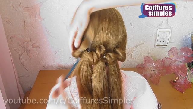 Tuto coiffure soirée/mariage | Beautiful bun hairstyle for wedding party function step by step смотреть онлайн