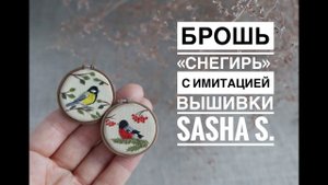 Мастер-класс: Брошь "Снегирь" из полимерной глины FIMO/polymer clay tutorial