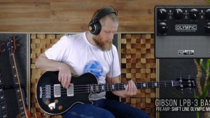 Gibson LPB-3 Bass + Shift Line Olympic MkIIIS | quick test