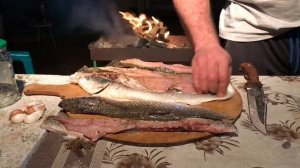 Кефаль. Рыба на мангале. Fish BBQ