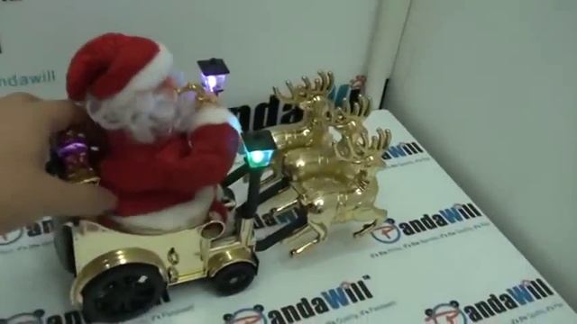 Музыкальная игрушка Санта Клаус в санях смотреть онлайн