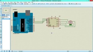 Bipolar stepper motor simulation in proteus || Stepper motor control with l298 and Arduino || Part