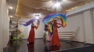 Танец с шалью. Группа восточного танца "Сария"