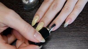 Летний маникюр самой себе//Быстрый дизайн ногтей (обычный лак)