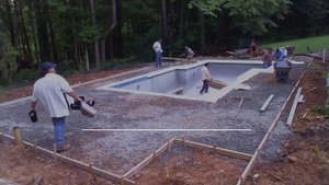 Строим бассейн. Пошаговый процесс.