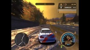 NFS MOST WANTED Race 1: Kalahkan Razor with BMW M3 GTR NFS MW