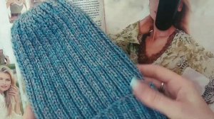 Спортивная шапка спицами YarnArt Milano Пряжа которая не колется