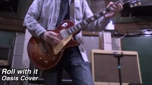 Oasis - Roll With It Cover (vocal,guitar,bass,drums) @DTO30