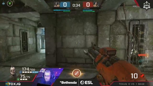BASE vs. Toxjq (IEM Katowice, 1/8 winners), аудиокомментарий Полосатого – Quake Champions смотреть онлайн