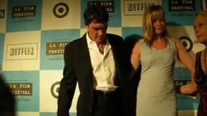 actor Antonio Banderas, actress Melanie Griffith & family