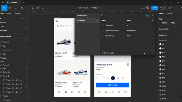 Figma variable modes and advance prototyping @Figma