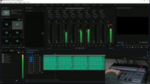 Adobe Premiere and the BCF2000 mixer control surface