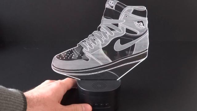 Advertising LED 3D lamp with a bluetooth speaker смотреть онлайн