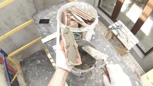 Укладка плитки под старый кирпич