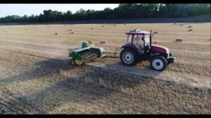 Пресс-подборщик John Deere 459 Джон дир на соломе