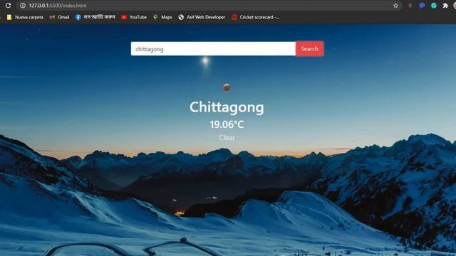 #Javascript Weather map #js Day 17