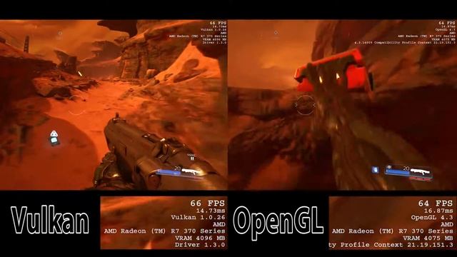 DOOM Vulkan vs OpenGL - R7 370 | Ultra - 1080p смотреть онлайн