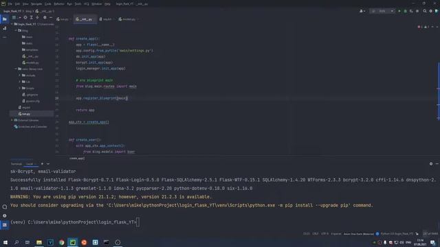 Создание системы авторизации с flask_login и bcrypt #4