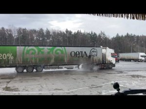 Первый рейс на новой работе, обзор салона моего тягача!