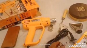 INGCO heat gun machine 1pcs scraper 3pcs nozzles  2000w HG200038