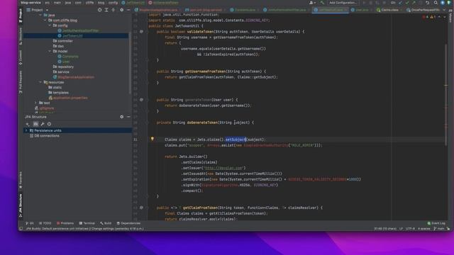 Spring Boot Spring Security JWT Tutorial Part 6 jwt token util User class смотреть онлайн