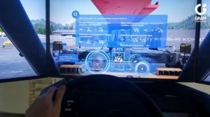 Интерактивный тренажёр - симулятор погрузчика ричстакера SANY SRSC45C30