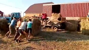 Закатываем рулоны на сеновал