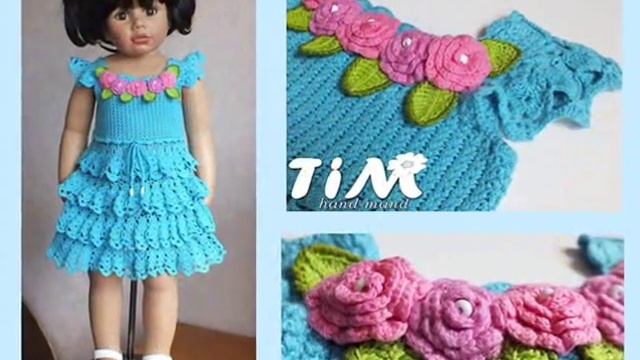 Очень красивые вязаные платья для девочек от TiM. Beautiful сrochet dresses for girls