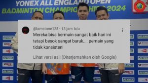 KOMENTAR FANS MALAYSIA KEPADA AARON CHIA DAN SOH WOI YIK, ATAS KEKALAHAN DARI FAJAR/RIAN