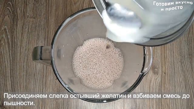 Десерт из ряженки с какао