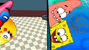 Spongebob DoodleBob in Among Us Animation
